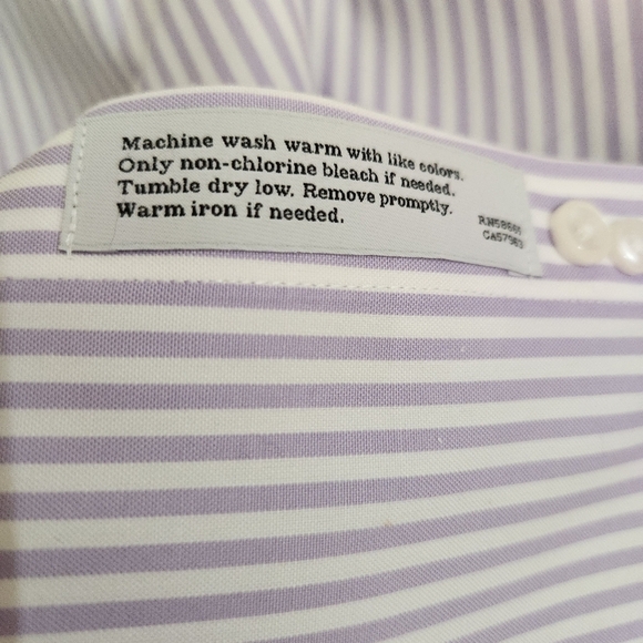 Nordstrom Men's Striped button down collar Dress Shirt, - Picture 7 of 8